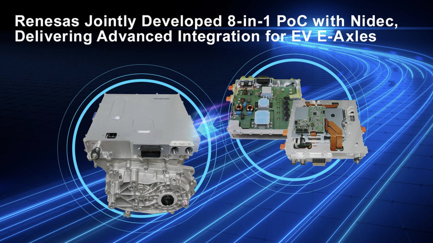 Renesas and Nidec Unveil World’s First “8-in-1” E-Axle System for EVs